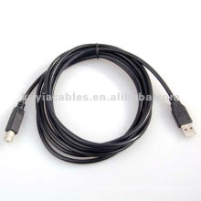 10ft 3m USB Printer Cable M/M Black